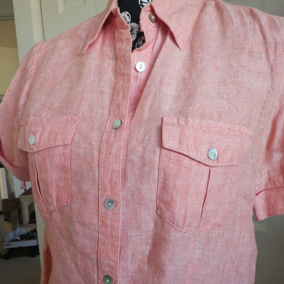 St. John's Bay Linen shirt - Picture 1 of 7
